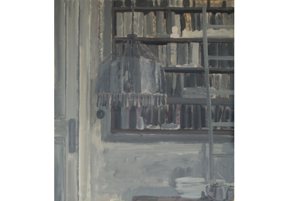Комната с абажуром. 1981. Бумага, акрил, 150×136,