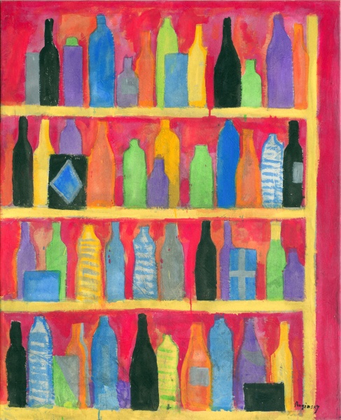 Bottles on the Shelves