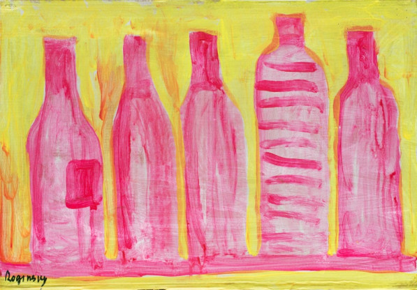 Crimson bottles