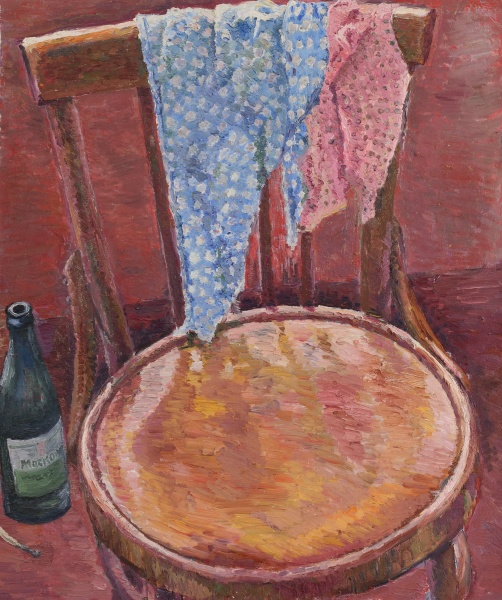 Chair and bottle of "Moskovskaya"