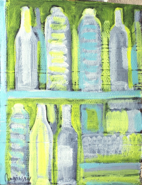 Yellow-green bottles 