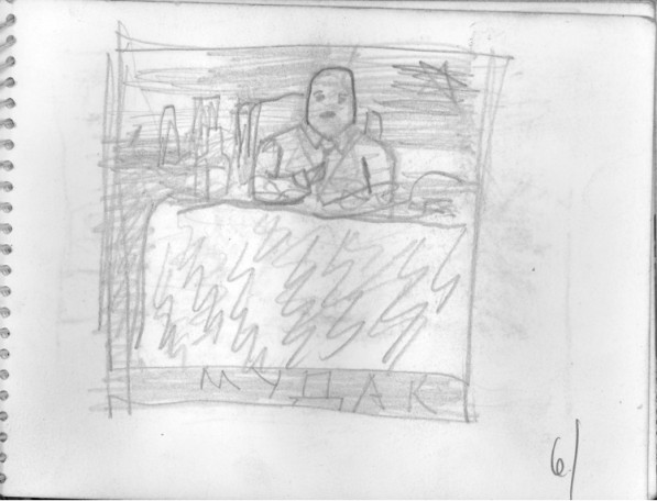 Альбом композиционных зарисовок. Стр. 9