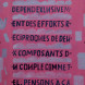 " La vie conjugale depend exclusivement des efforts reciproques de deux composants du couple comme tel. Pensons a ca "