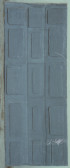 Grey door with panelling