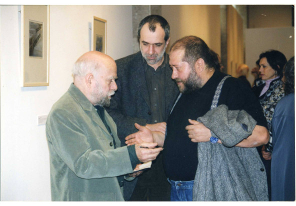 С Михаилом Миндлиным и Михаилом Рошаль,  Москва, 2003 г