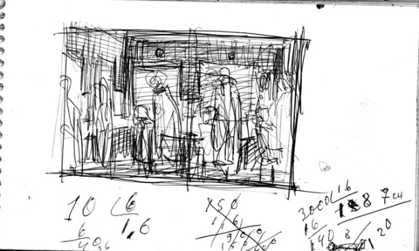 Альбом композиционных зарисовок. Стр. 27