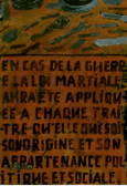 " En cas de guerre la loi martiale aura ete appliquee a chaque traitre quelle que soit son origine t son appartenance politique rt sociale "