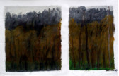 Forest. Horizontal two-part landscape