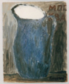 Blue pitcher