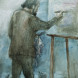 Self-portrait with easel - standing