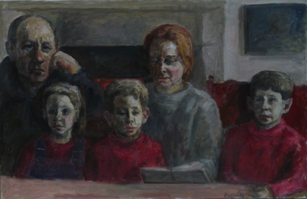 Портрет В. Германа и его семьи