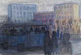 Trolleybus. Boulevard