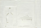 White bottle on white background