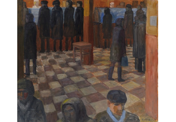 In a store. 1999. Oil on canvas, 91×103